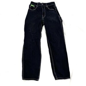 Empyre Tori 90s Black Wash Carpenter Skate Jeans, Size 2